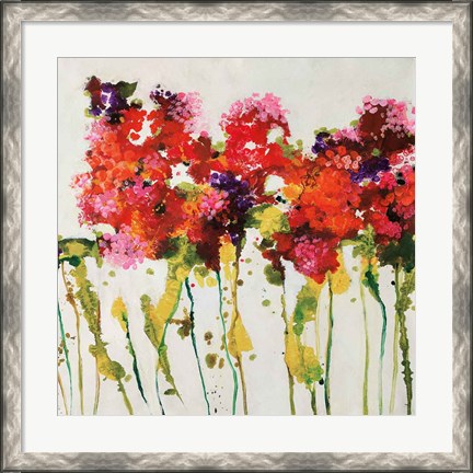 Framed Dandy Flowers I Print