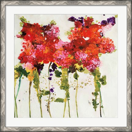 Framed Dandy Flowers II Print