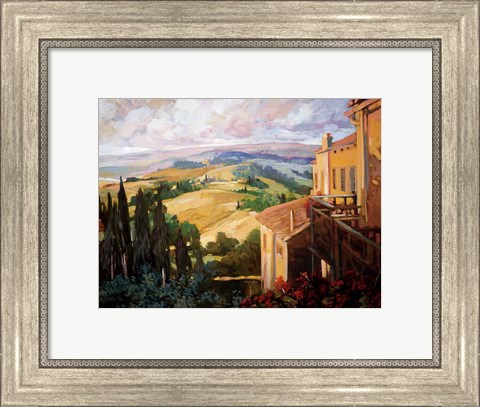 Framed View to the Valley Print