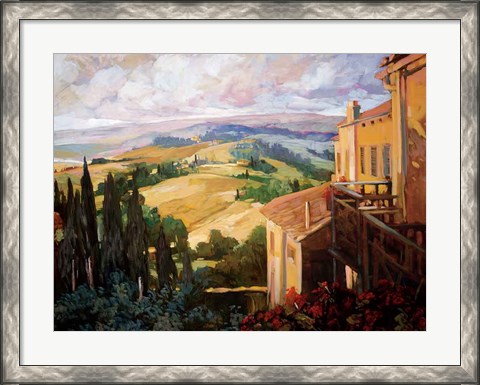 Framed View to the Valley Print