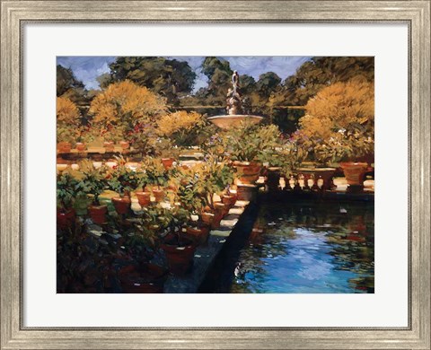 Framed Boboli Gardens - Florence Print