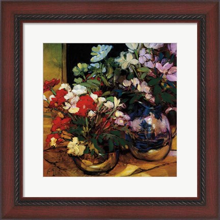 Framed Bouquet For Two Print