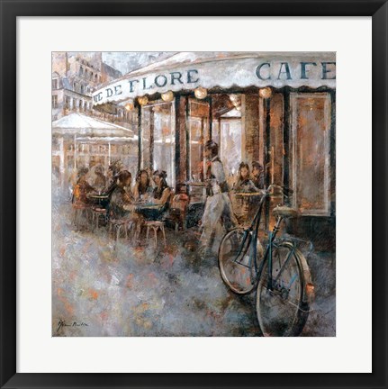 Framed Cafe de Flore, Paris Print
