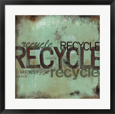 Framed Recycle Print