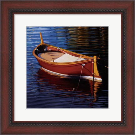Framed Piccolo Barca Rossa Print