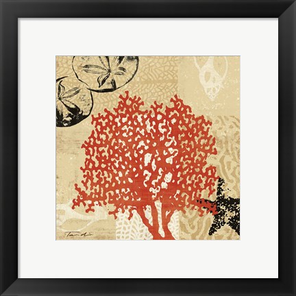Framed Coral Impressions IV Print