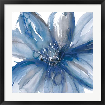 Framed Blue Beauty I Print