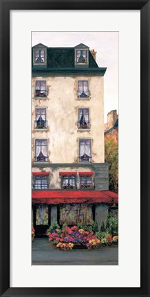 Framed Flowers on the Boulevard II Print