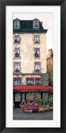 Framed Flowers on the Boulevard II Print