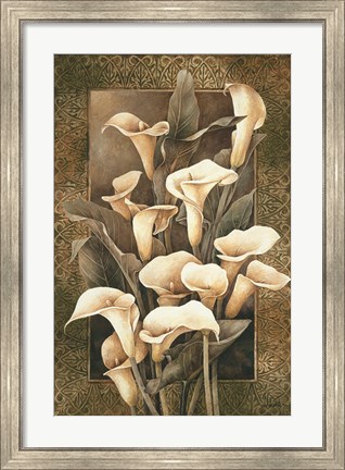 Framed Golden Calla Lilies Print