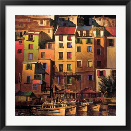 Framed Mediterranean Gold Print