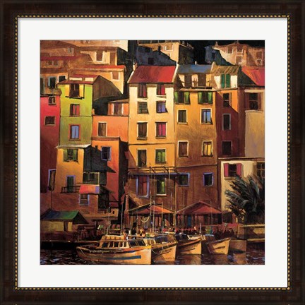 Framed Mediterranean Gold Print