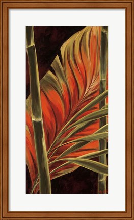Framed Makatea Leaves II Print