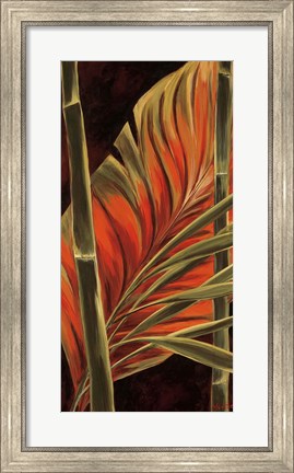 Framed Makatea Leaves II Print