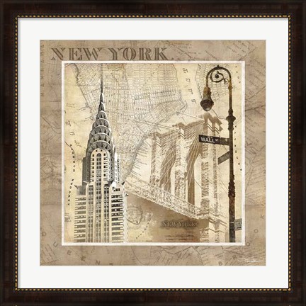 Framed New York Serenade Print