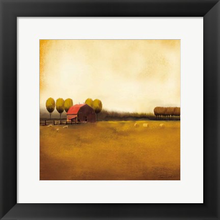 Framed Rural Landscape II Print