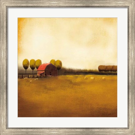 Framed Rural Landscape II Print