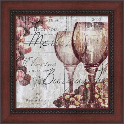Framed Shades of Red II Print