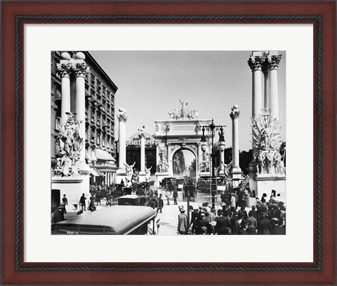 Framed Triumphal Plaster Arch Columns Celebrate Commodore Dewey Manila Victory Spanish American War Madison Square Park NY Print