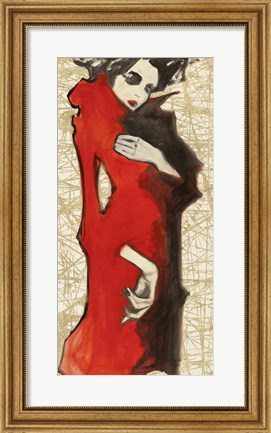Framed Feminine Red Print