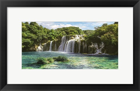 Framed Waterfall in Krka National Park, Croatia Print