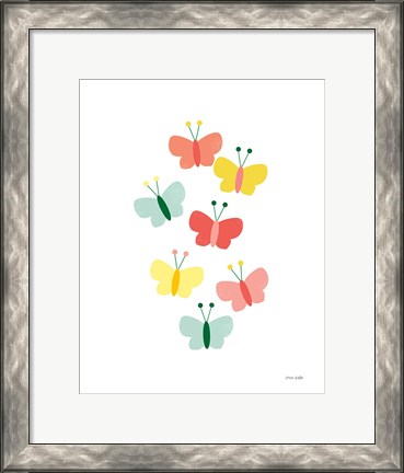 Framed Butterfly Friends Print