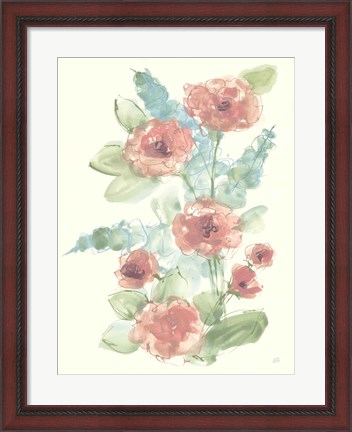 Framed Camellia Bouquet I Print