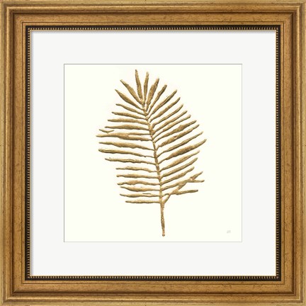 Framed Gilded Palm II Print