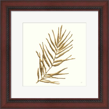 Framed Gilded Palm I Print