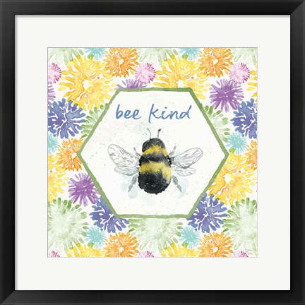 Framed Bee Harmony VII Print