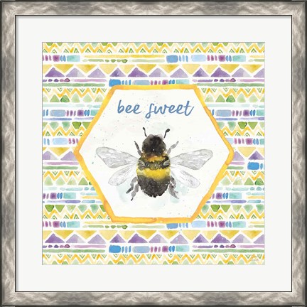 Framed Bee Harmony VI Print
