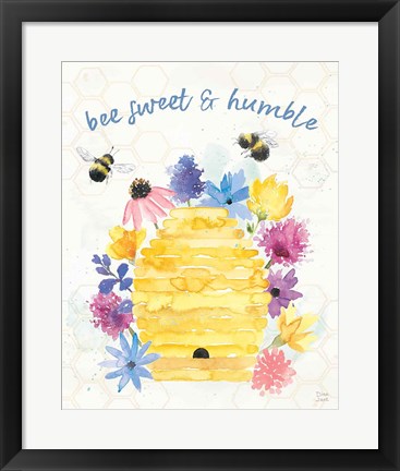 Framed Bee Harmony IV Print
