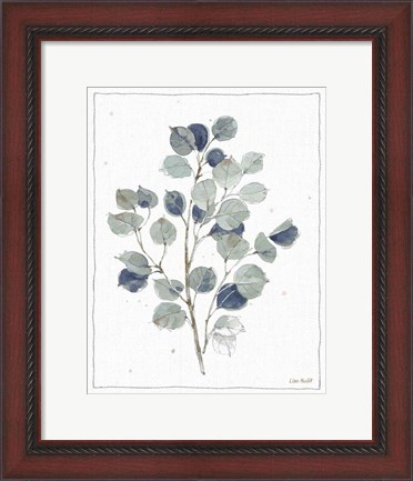 Framed Country Weekend V with Navy Print