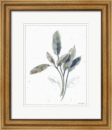 Framed Country Weekend IV with Navy Print