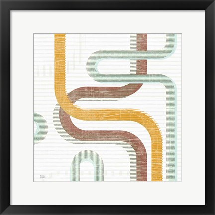 Framed Subway Lines I Print
