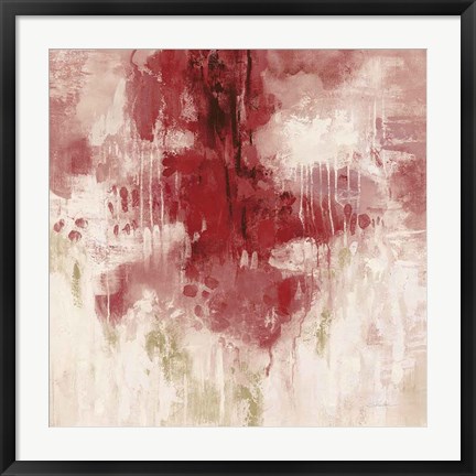 Framed Red Rain Print