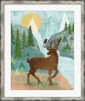 Framed Woodland Forest II Print