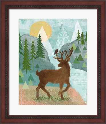 Framed Woodland Forest II Print