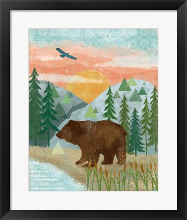 Framed Woodland Forest III Print