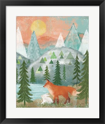 Framed Woodland Forest V Print