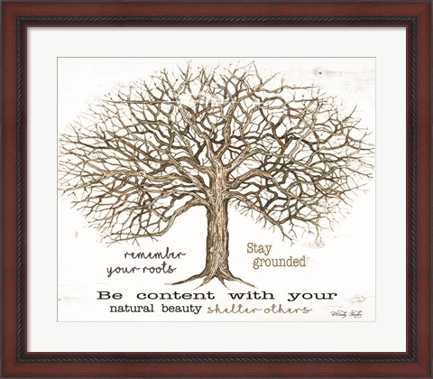 Framed Remember Our Roots Print