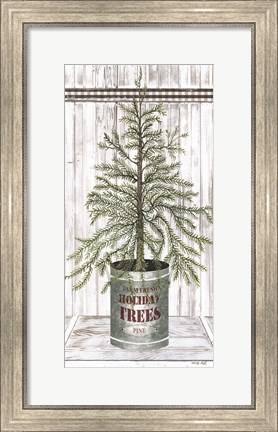 Framed Galvanized Pot Pine Print