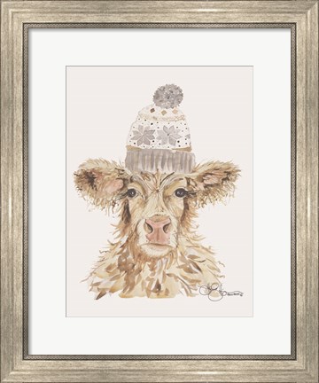 Framed Cozy Cow Print