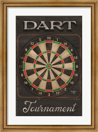 Framed Dart Tournament Print