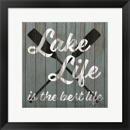 Framed Lake Life Print