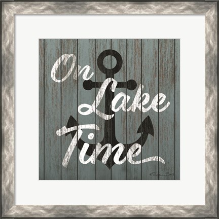 Framed On Lake Time Print