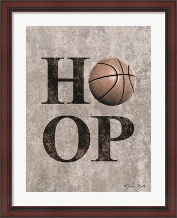 Framed Basketball HOOP Print