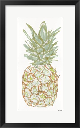 Framed Sketchy Pineapple 2 Print