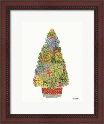 Framed Santa&#39;s Succulents Print