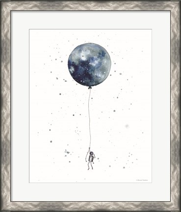 Framed Moon Balloon Print